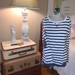 Patch Sleeve Sweater